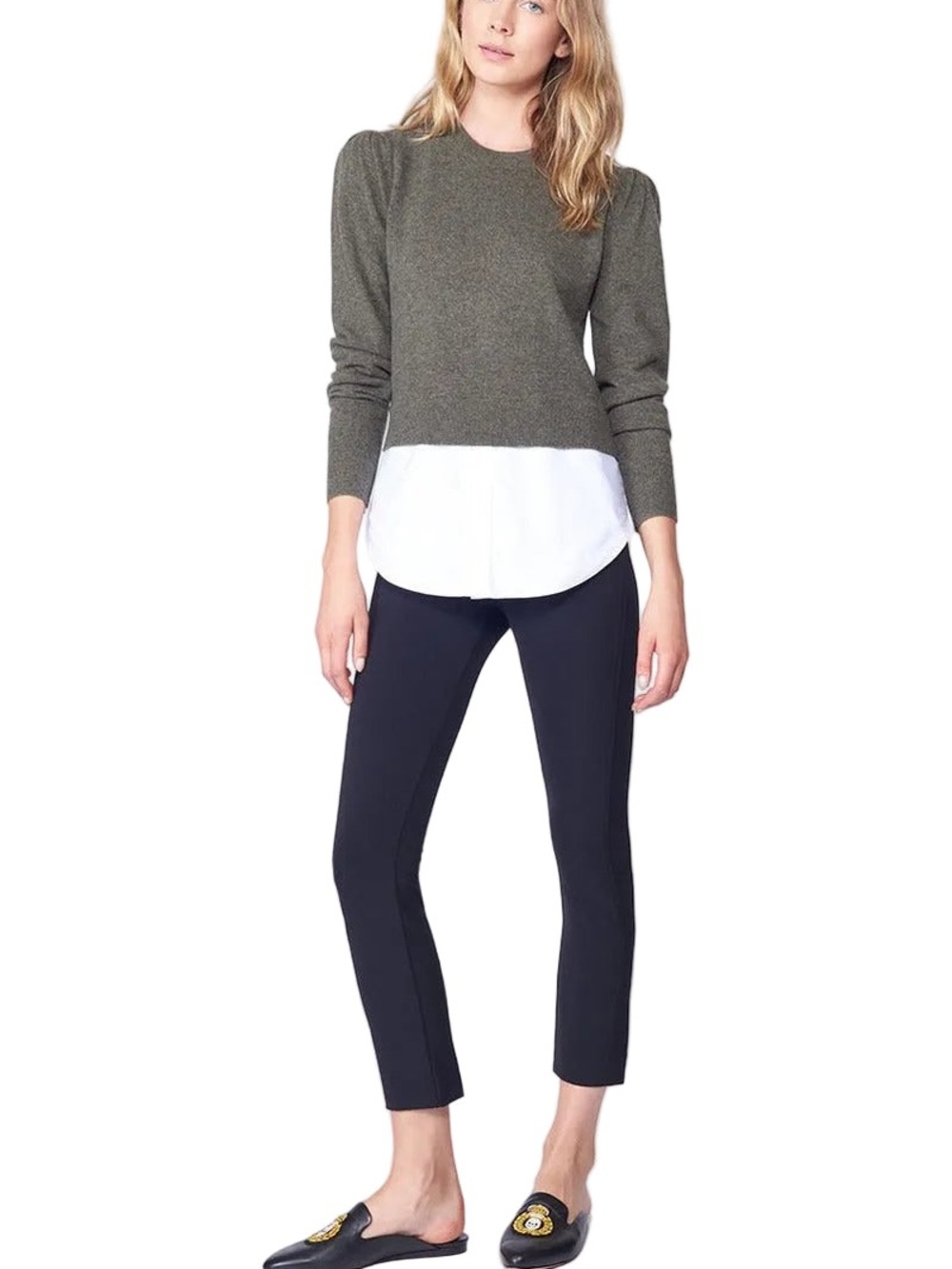 VERONICA BEARD ZIP BACK black SCUBA PANT size 10